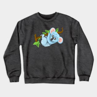 Blue Koala Cartoon Crewneck Sweatshirt